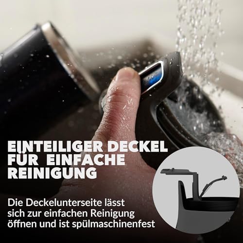 Foto von Contigo West Loop Autoseal Thermobecher, Edelstahl Isolierbecher, Kaffeebecher To Go, BPA frei, auslaufsicherer Reisebecher mit Easy-Clean-Deckel, hält bis zu 5h warm, 470 ml, 1 Stück