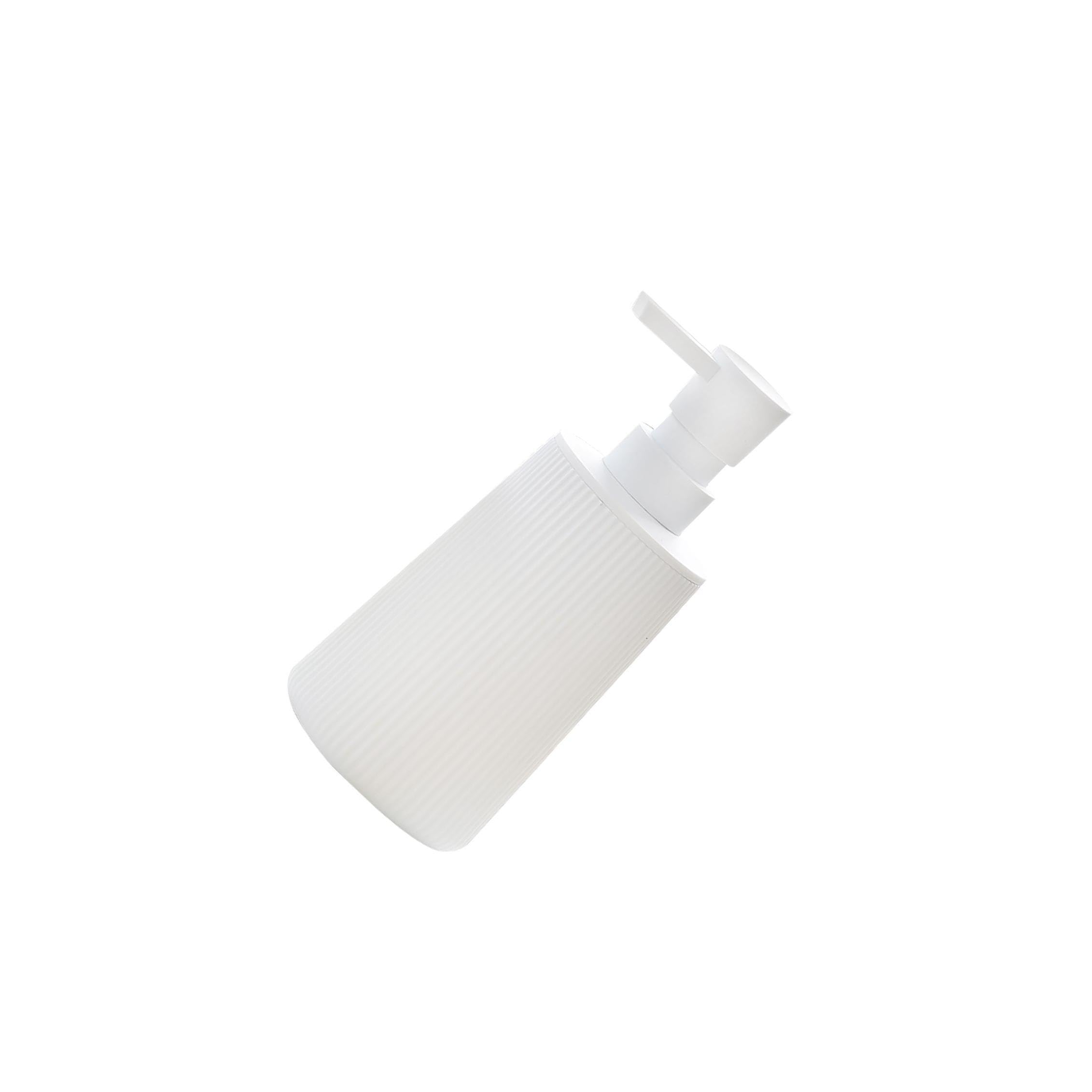 PIXZCSA Practical Empty Refillable Liquid Soap Lotion Pump Bottle Efficient Hand Soap Dispenser Ensures Easy Dispensing And Striking Look Kitchen Liquid Pump, White, 7x7x17.5cm