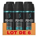 AXE Déodorant Homme Spray Apollo Frais 48h (Lot de 6x150ml)