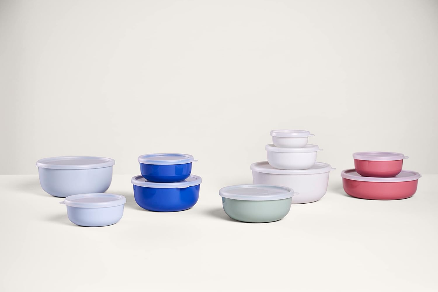 Mepal – Kitchen Storage Bowls Lumina – Food Storage containers with lid Suitable for Fridge, Freezer, steam Oven, Microwave & Dishwasher – Bowl with lid – 2000 ml – Nordic Blue