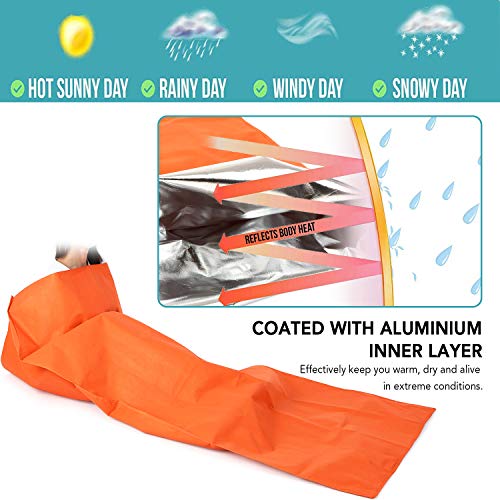 DECDEAL Saco de dormir portátil ao ar livre para acampamento à prova d'água Saco de dormir para sob