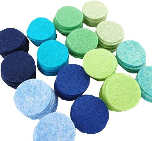 128 Círculos de fieltro de mezcla de lana de 1 pulgada Colores de brújula de marinero Fabricado en Estados Unidos OTR Felt