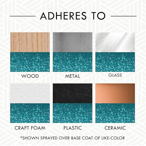 Image of Rust-Oleum 302573-6PK Specialty Glitter Spray Paint, 10.25 Oz, Turquoise, 6 Pack
