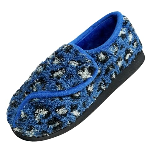 Image of Git-up Women Soft wide Slippers Memory Foam Closed Toed Diabetic Arthritis Edema House Slippers
