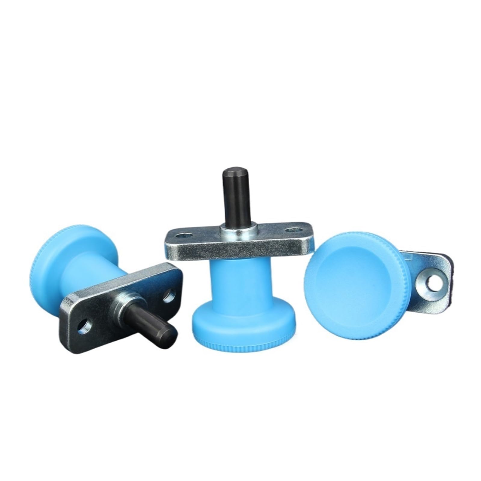 Rastbolzen mit Flansch aus Edelstahl/Kohlenstoffstahl, Rückstellart/selbstsichernder, federbelasteter Knopfstößel, 6 mm/8 mm Stifte(VCN232-CN-red,B8-18)