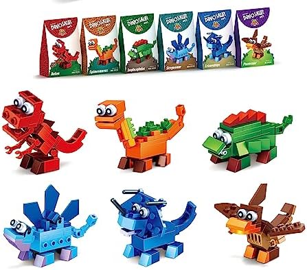 Anila's Dinosaur Activity Set with Colouring, Sticker & Activity Books, Puzzle, Tattoos, Colouring Mug, Construction Building Set, Stationery & Felt Tips. (Perfect for Ages 4-8)