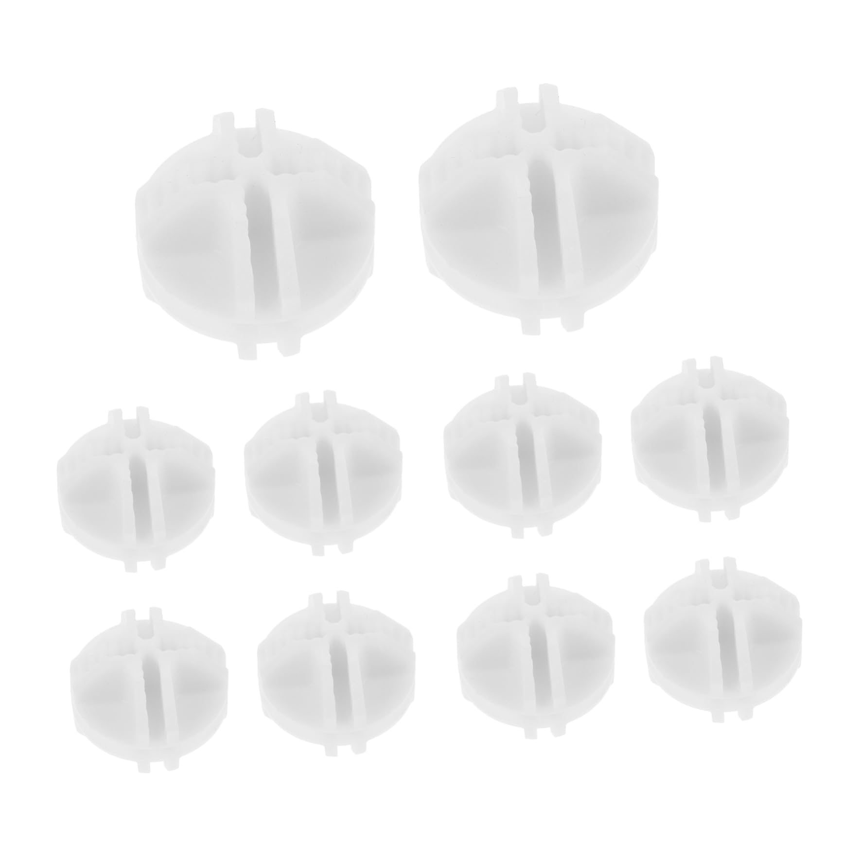 PRETYZOOM Plastic Cube Connectors for Closet 10pcs Ball Buckles for Grid Storage Shelves