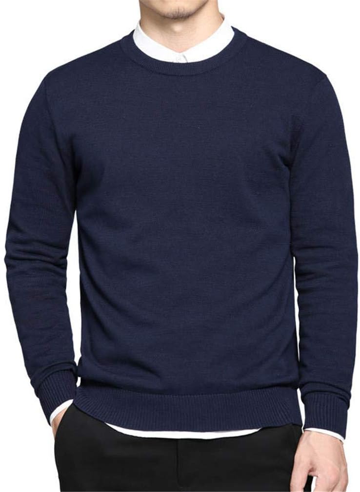 BNDFJT Suéter para Hombre, 5 XL, Primavera, algodón, Cuello Redondo, suéter, suéteres
