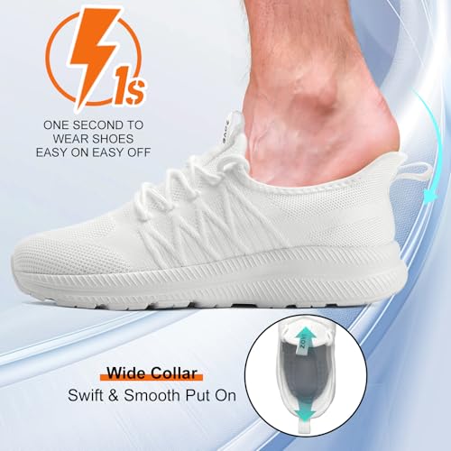 Image of ZOVE Wide Toe Box Shoes for Men Extra Wide Width Sneakers Non-Slip Ultra Light Wide Tennis Running Shoes Breathable Casual Walking Sneakers Diabetes Workout Gym Jogging Sports