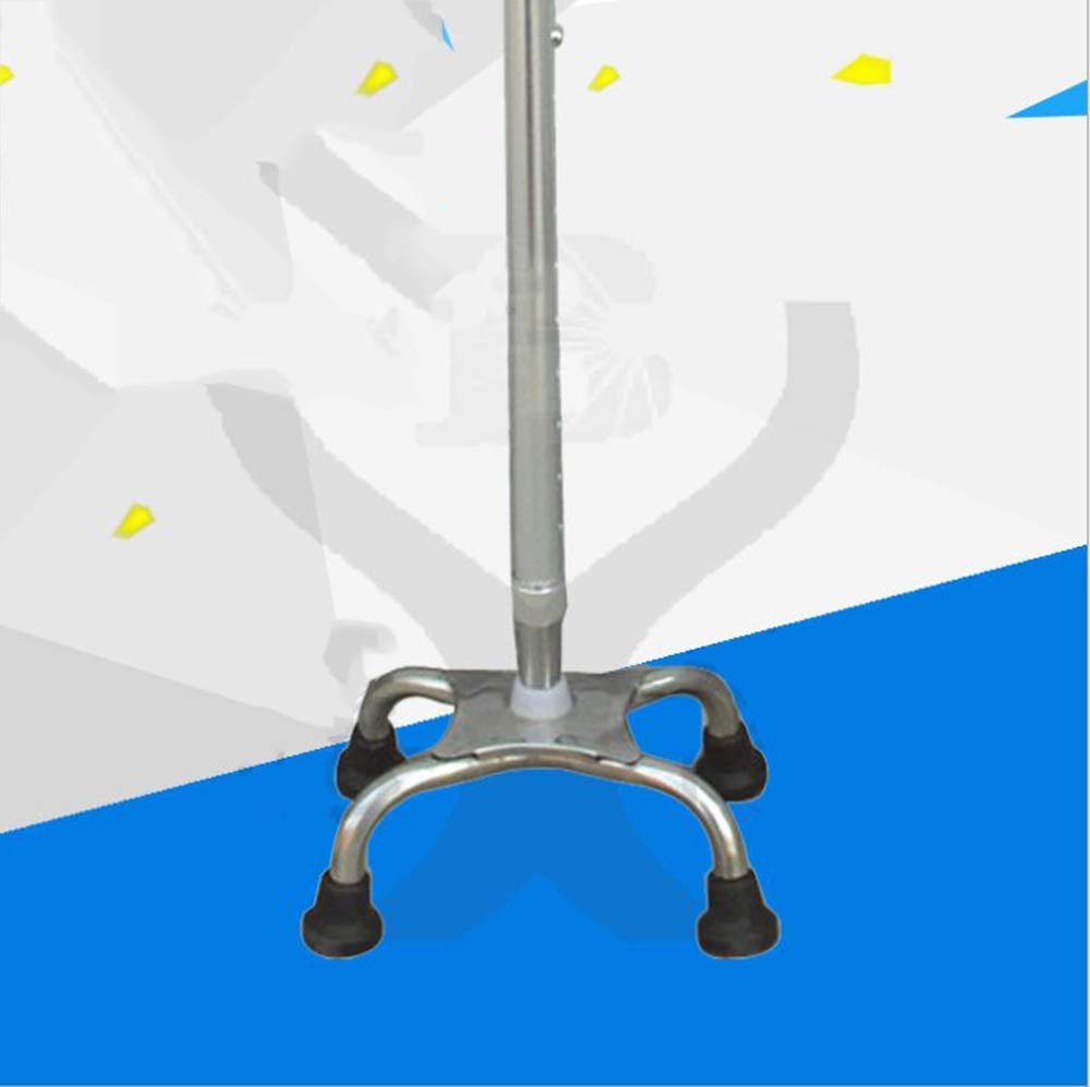 Bastón para Caminar Ligero Nuevo bastón de Cuatro Patas de Acero Inoxidable, bastón Antideslizante Ajustable para Exteriores, Adecuado para Ancianos y Enfermos o Post-REH Beautiful Scenery