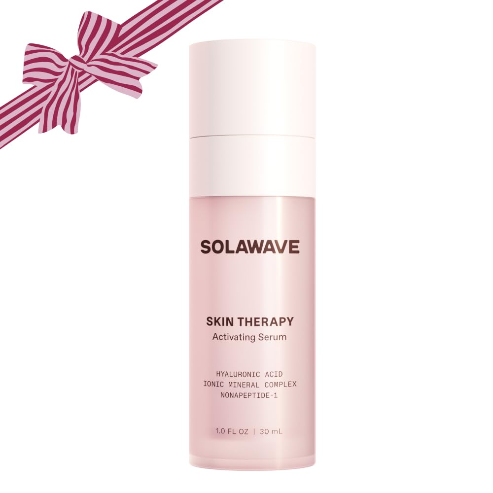 SolawaveWand Skin Therapy Activating Serum | Hyaluronic Acid and Peptides | Enhance Skincare Device Results | Hydrating Microcurrent Galvanic Current | Wrinkle Smoothing