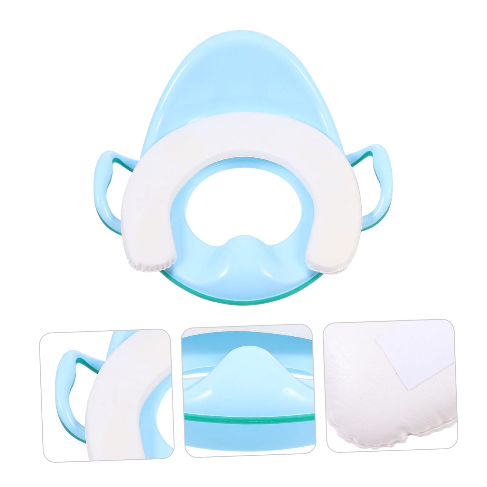 Toyvian Riduttore Per Wc Per Ragazzo Ragazza Ragazza Riduttore Per Wc Con Schienale Imbottito Maniglie Antiscivolo e Design Anti-schizzo Adatto Bagni Standard e Quadrati Per Ragazzo e Bamb