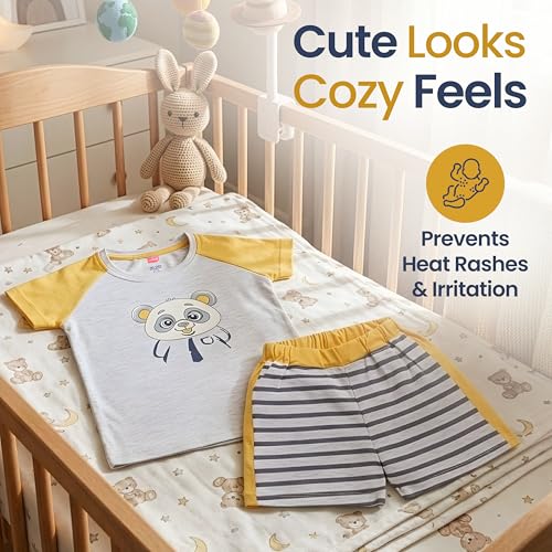 Image of LuvLap Baby Boys Full Sleeve Sweatshirt & Pyjama