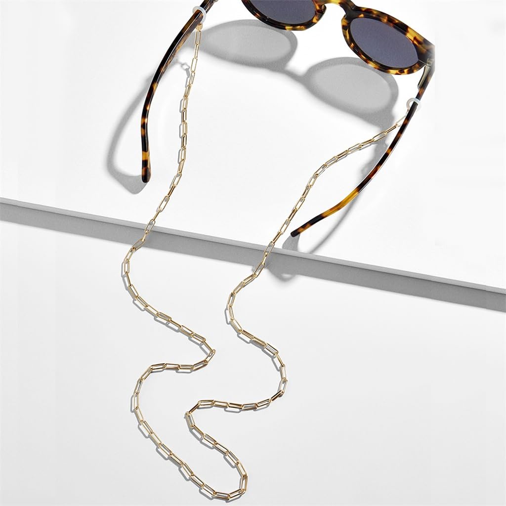 Cordon pour Lunettes, chaîne en métal à Suspendre Autour du Cou