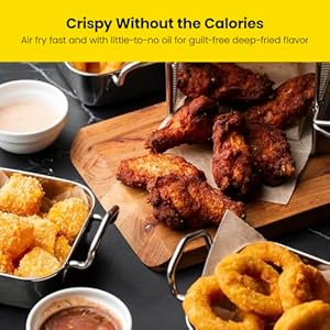 CHEFMAN Multifunctional Digital Air Fryer+ Rotisserie, Dehydrator, Convection Oven, 17 Touch Screen Presets Fry, Roast, Dehydrate, Bake, XL 10L Family Size, Auto Shutoff, Large Easy-View Window, Black 5 51SKcl+rC0L. SS300