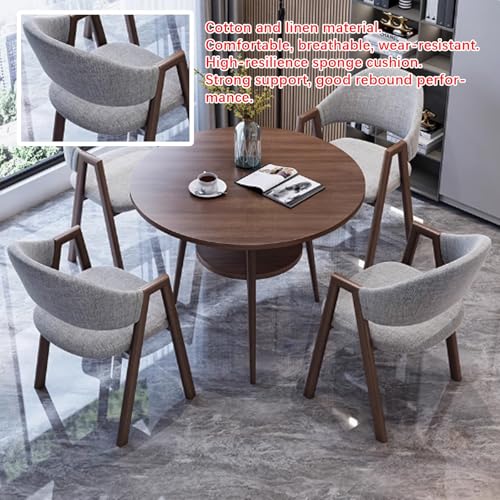 Rundes Konferenztisch-Set mit Stühlen – Doppelschicht-Design für Büroküche oder Esszimmer – ideal für Geschäftstreffen und Versammlungen – klein platzsparend