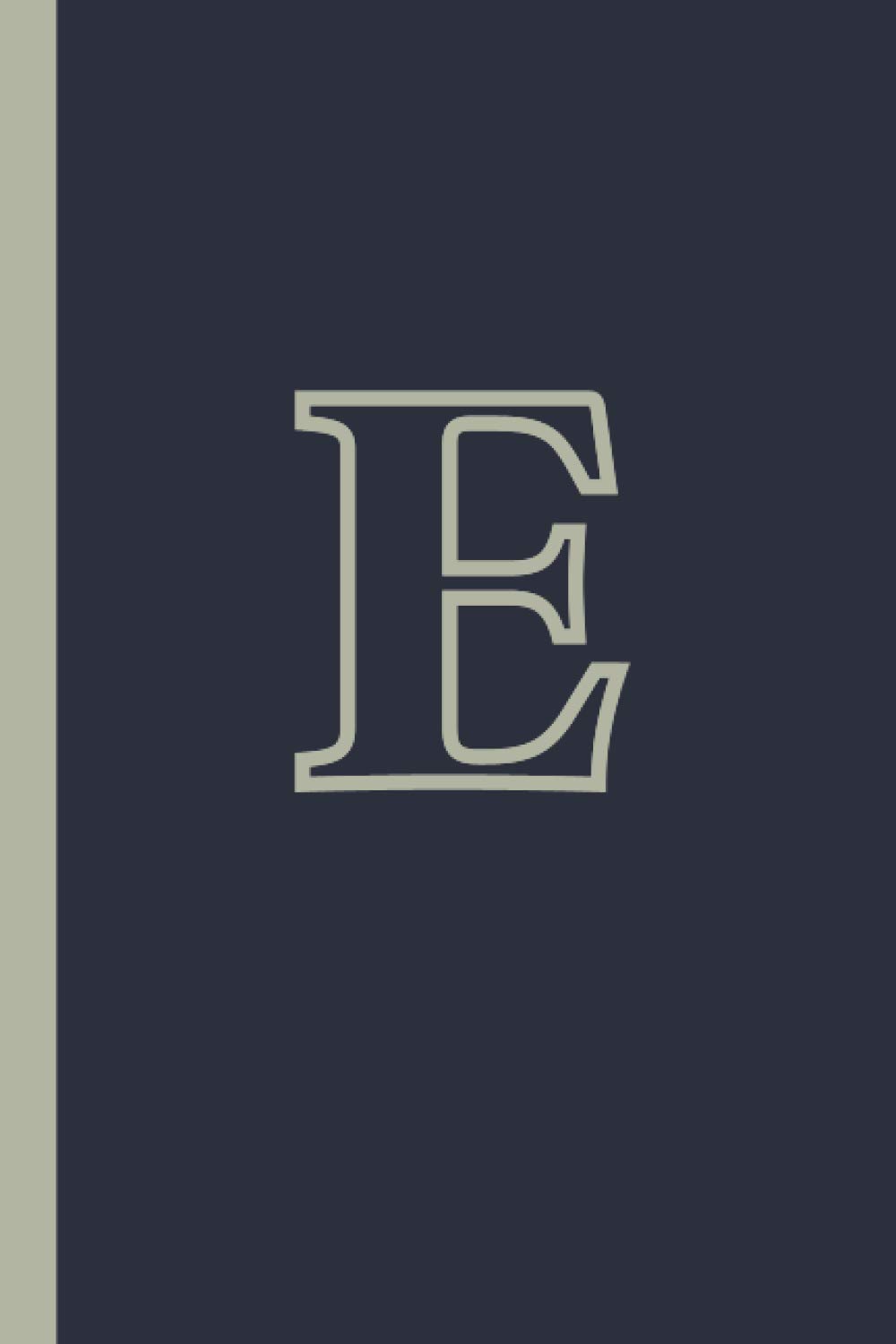 E: Notebook For Work, Home, Leisure Personalized Personal Letter 6" x 9"