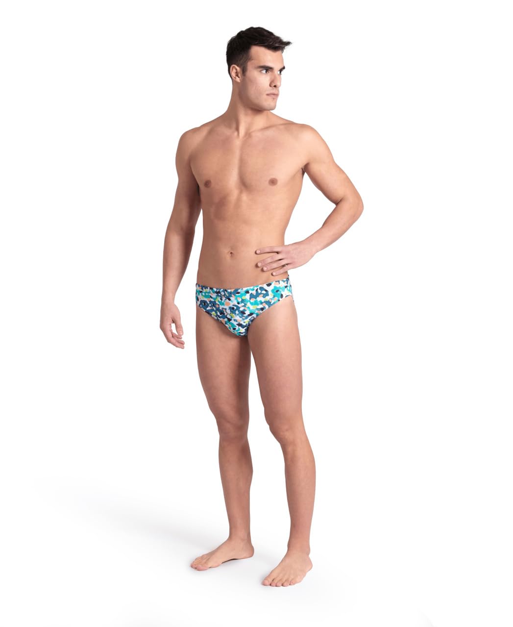 arena Santamarias R Costume da Bagno Uomo, Costume Slip Uomo Mare e Piscina in Tessuto Foderato MaxFit Eco Resistente al Cloro e al Sale, Protezione UV 50+