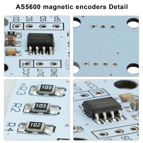 AYWHP 4 PCS 12bit Hochpräzision AS5600 magnetische Encoder magnetisches Induktionswinkelmesssensormodul,mit einem Magneten kommen,für Winkelmessung, Induktion, 12 Bit, hohe Präzision