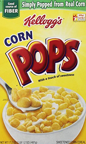 Corn Pops Cereal, 17.2-Ounce Boxes (Pack of 12)