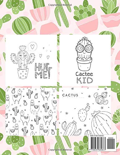 Cactus Coloring Book: Coloring Toy Gifts for Kids or Adults | Cute Easy and Relaxing Realistic Animal Large Print Birthday Gifts image 2