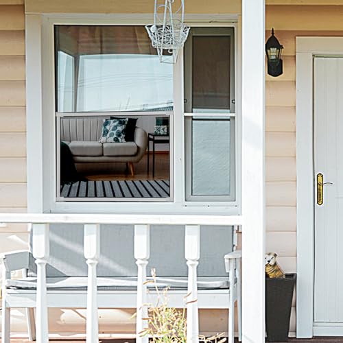 4 Pack Expandable Window Screen, 2 Way Sliding Adjustable Window Screen, Horizontal (18" H x 25" - 45" W), Horizontal and Vertical Adjustable, Durable Replacement Screen for Window, Window Screen Mesh by TooCust - Used condition - Image 8