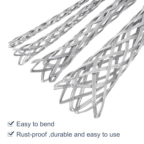 Calcetines de tracción de cable para evitar atascos en tuberías con malla de acero de 35-48mm 5