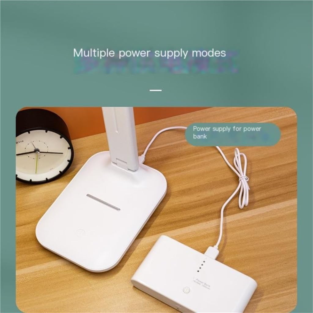 Lampe Bureau Lampe De Bureau Smart Touch Charge Led Lampe De Bureau Lumière Douce Protection Des Yeux Pliable Gradation Lampe De Bureau De Lecture Lampe Led Bureau(A)