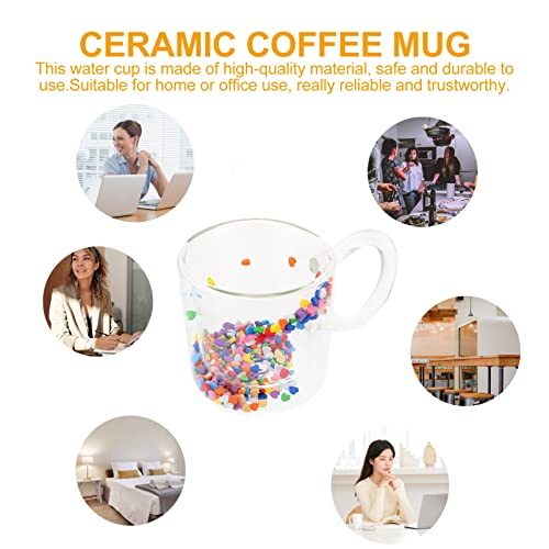 Luxshiny Taza de Café de Cristal Tazas de Vidrio Claro de Cristal de Champán de Doble Pared con Asa Y Rápida Y Tazas de… - Imagen 7