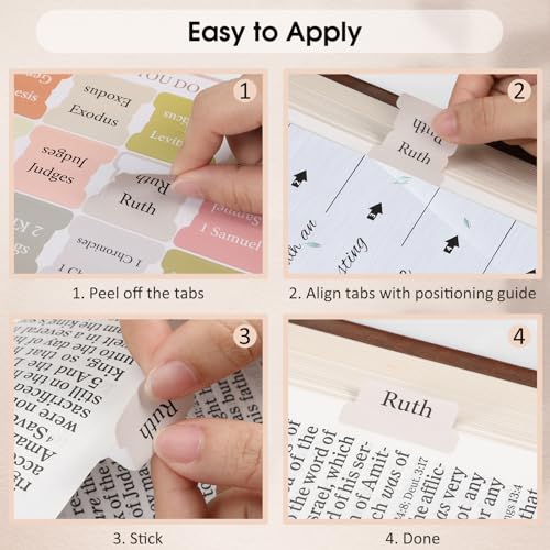 FINPAC Guias de índice da Bíblia, 75 guias laminadas de índice da Bíblia 66 nomeadas, 9 em branco pa