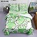 MUSOLEI 7 Piece Frog Comforter Set Frog Bedding for Kids Boys and Girls Full Size Frog Sheets Set Microfiber Bedding Sets for All Season (1 Comforter, 1 Flat Sheet, 1 Fitted Sheet, 4 Pillowcases)