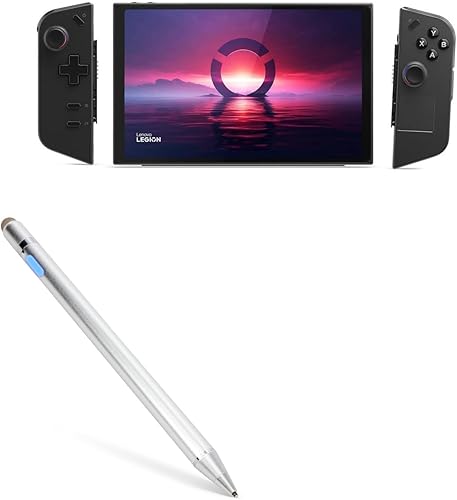 Miniatura 1 de BoxWave Lápiz óptico compatible con Lenovo Legion Go, AccuPoint Active Stylus, lápiz digital electrónico con punta ultrafina, color plateado metálico