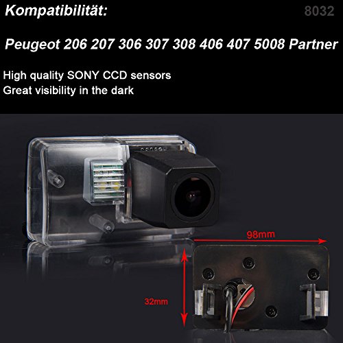 Super Starlight pro Definition Vehicle Camera 170 Wide Angle Universal Night Vision Rear View Camera IP68 Reverse Camera for 206/207 /306/307 /308/406/ 407/5008 SM Sedan - Image 2