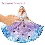Barbie Muñeca Princesa de la nieve, falda azul transformación mágica (GKH26)