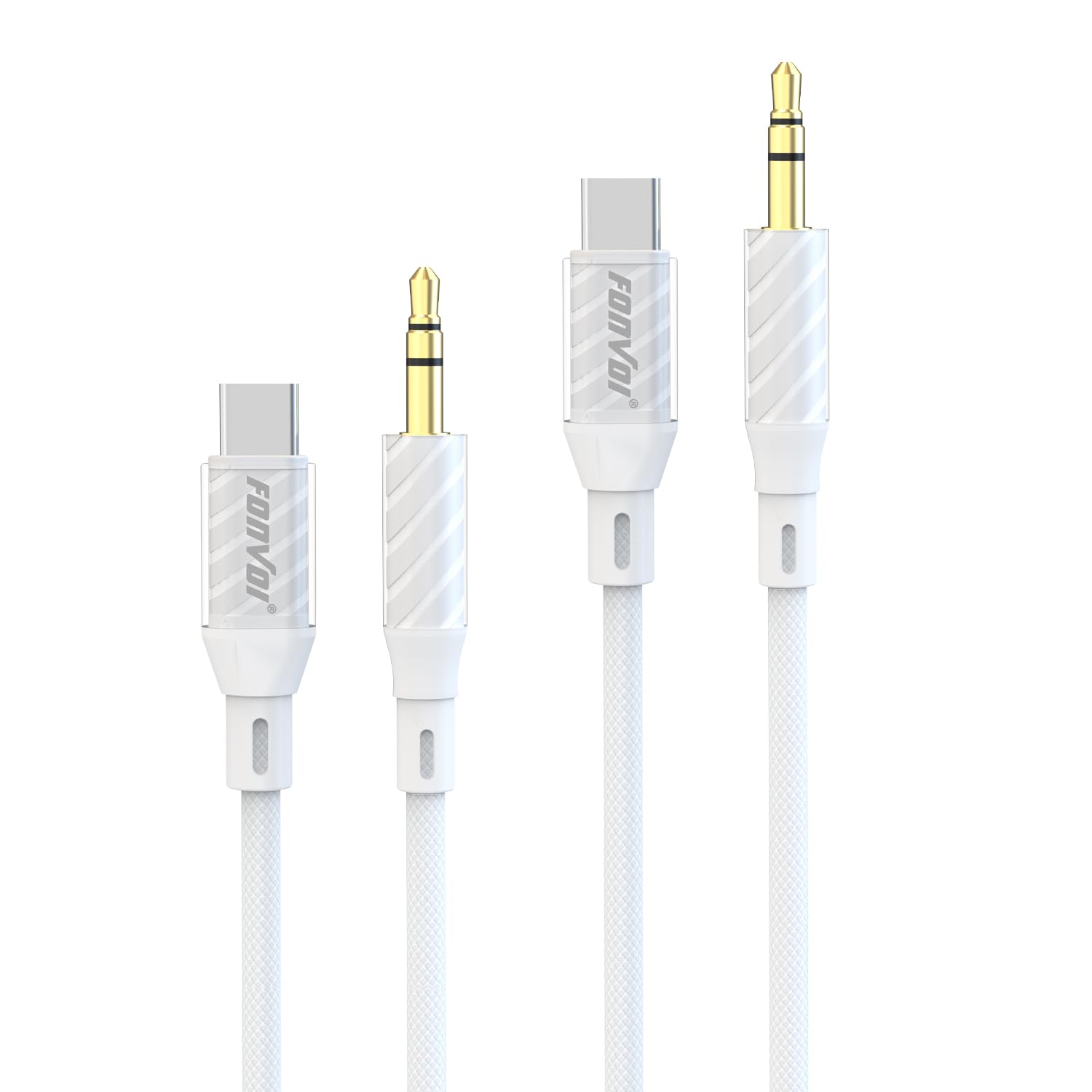 FONVOi USB C to 3.5mm Audio Aux Cable,Type C Adapter to 3.5mm Headphone Stereo Cord Car Compatible with:Android/iPhone15/Samsung Galaxy Note iPad Pro