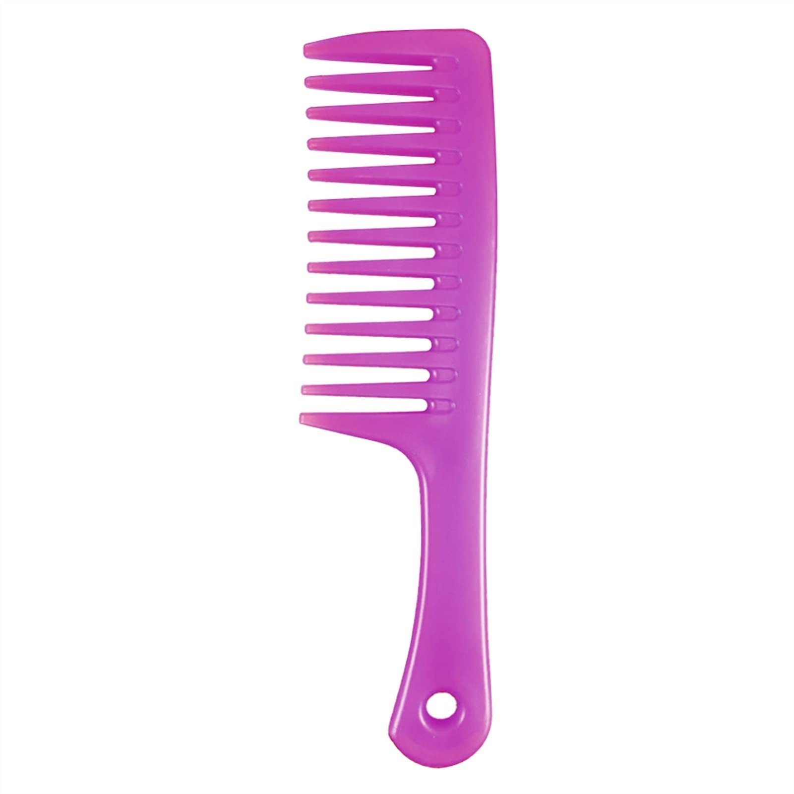 ADERFETBI Hair Comb Big Width Teeth Combing Hair Comb Female Hand Handle Grip Curling Brush Men's and Women's Care(A)