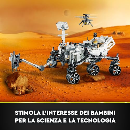 42158 Technic NASA Mars Rover Perseverance, Set Spaziale con Esperienza App AR, Idea Regalo di Compleanno per Bambini e Bambine dai 10 Anni in su, Modellino da Costruire di Gioco Scientifico - Lego - Immagine 7