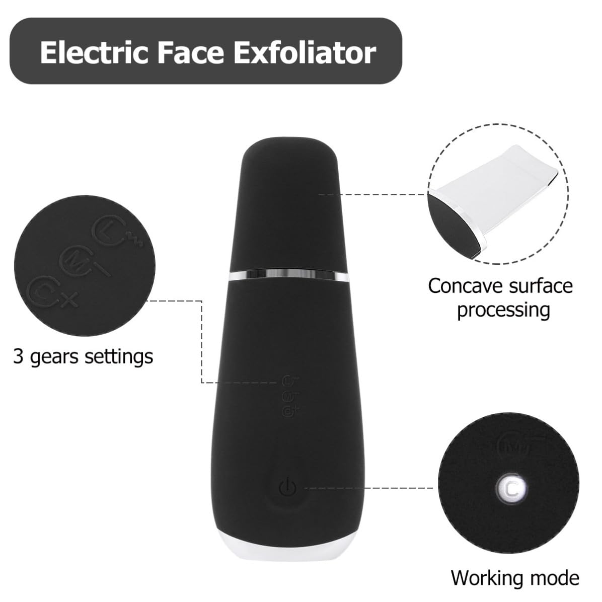 Cepillo Facial Eléctrico de Silicona 500 Mah para Limpieza Profunda