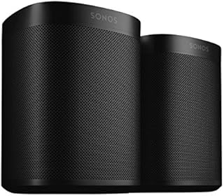 Two Room Set with All-New Sonos One - Smart Speaker with Alexa Voice Control Built-in. Compact Size with Incredible Sound for Any Room. (Black)