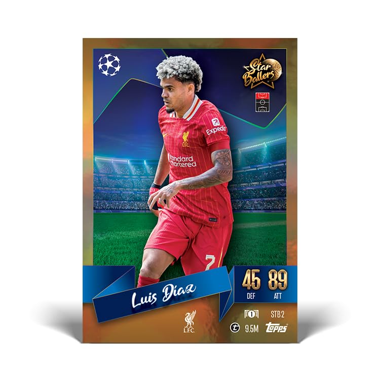 Topps Match Attax 24/25 – Update Mega Multipack #4 – Star Balleres! 41 cartes Match Attax dont 16 cartes Star Baller et une exclusivité Lamine Yamal Star Baller LE !