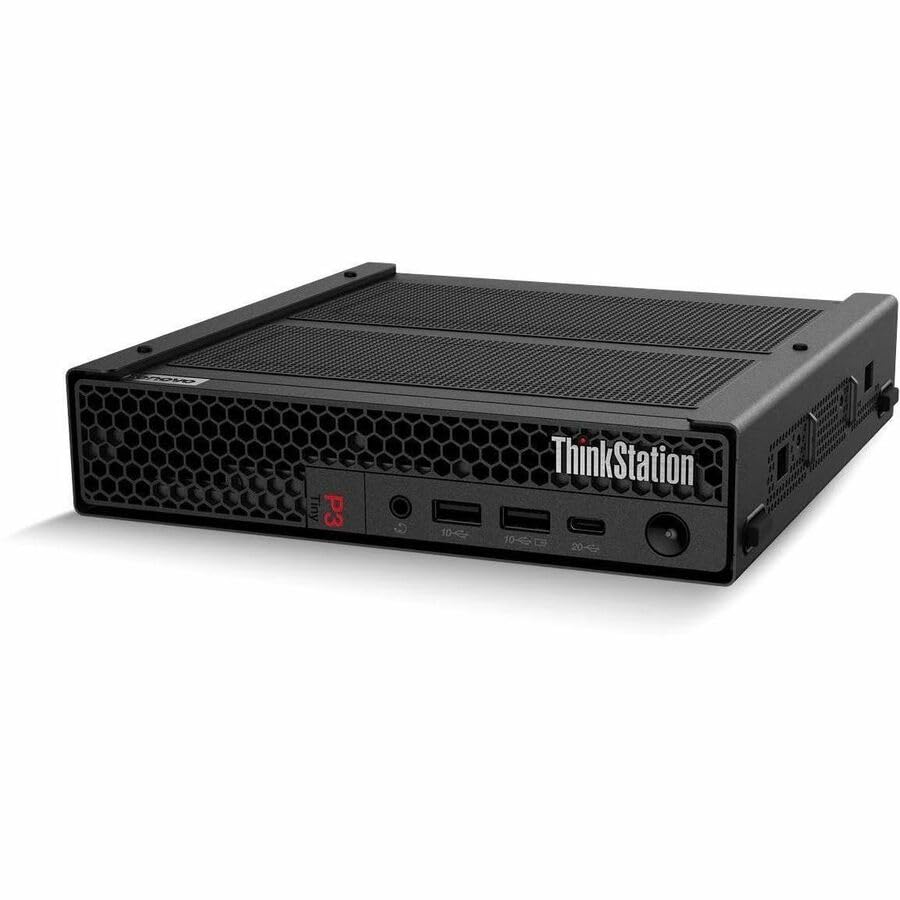 Image of Lenovo ThinkStation P3 Gen 2 30K50057US Workstation - 1 x Intel Core Ultra 7 265-16 GB - 512 GB SSD - Tiny - Black