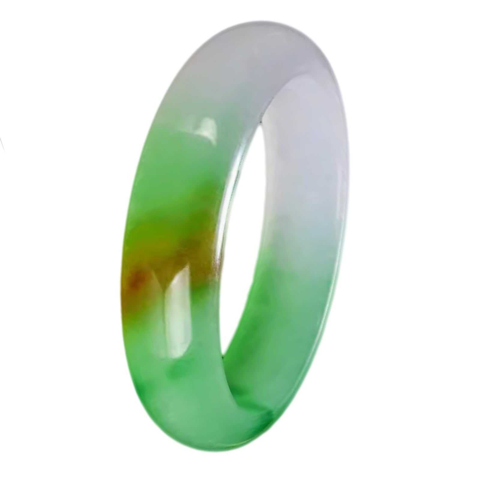 Bracelet en jade naturel et agate avec fleur flottante verte, le cadeau idéal pour femme