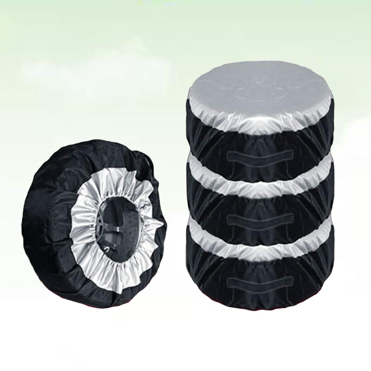 Cubierta de Neumático para Rueda de Coche 65cm 4 Piezas