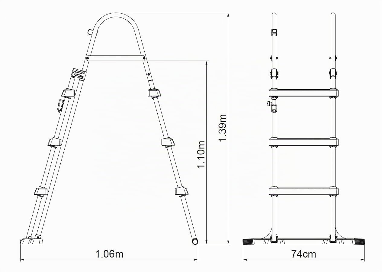 Bestway Flowclear™ 42"/1.07m Safety Pool Ladder