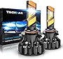 TECHMAX 9005 LED Headlight Bulbs, 12000LM 72W 360 Degrees Adjustable Beam Angle 6500K Xenon White Extremely Bright HB3 Conversion Kit of 2 Halogen Replacement