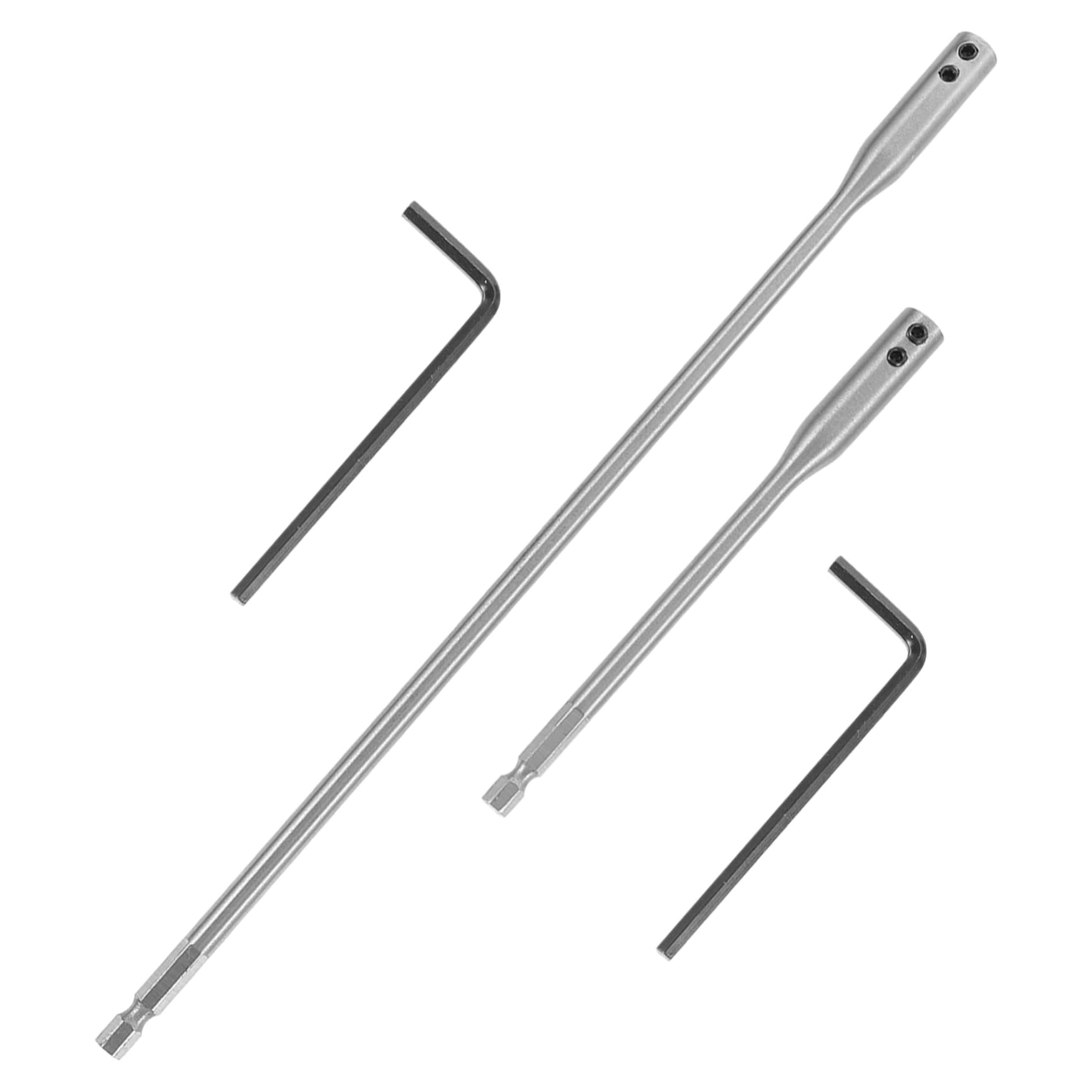 Artibetter 3juegos Extensión De Taladro Hexagonal Kit De Brocas Para Carpintería Con Llaves Rápida y Estable Herramienta De Mano Para Proyectos De Madera