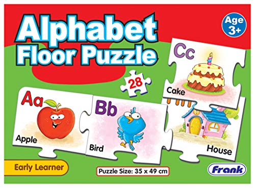 Image of Frank Alphabet Floor Puzzle (28 Pieces) - Early Learner Jigsaw Puzzle with Alphabets, Images for Kids 3 Years and Above - Fun & Educational Toys and Games - 10161