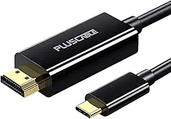 PlusCable cabo Adaptador USB-C para HDMI preto, HDMIC30, 3 Metros, Resolução até Ultra HD 4K 60Hz (4096 x 2160 P)