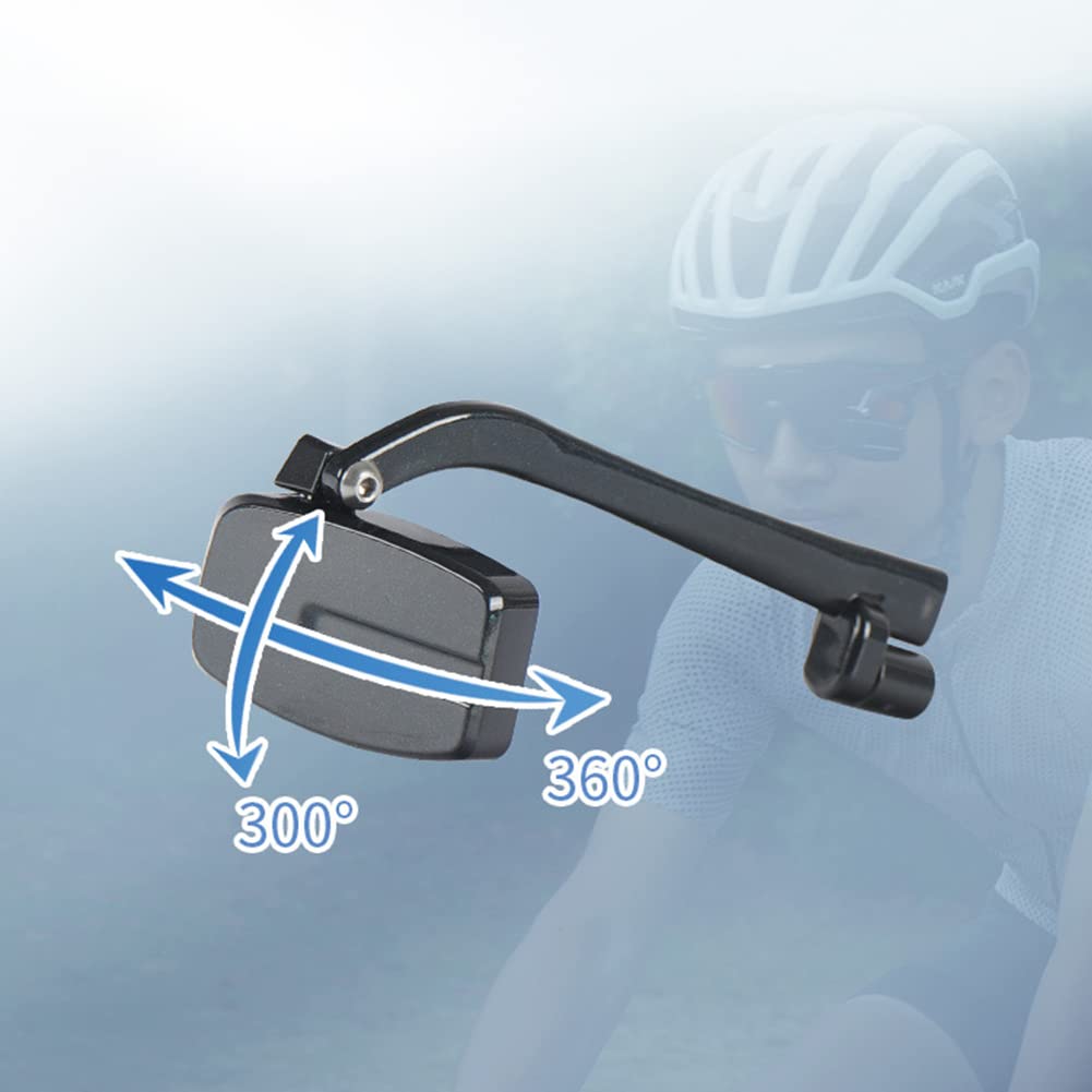 Miroirs Pour Lunettes De Vélo Réglables 360° - Grand Angle, Résistants Aux Chocs, 1 Paire