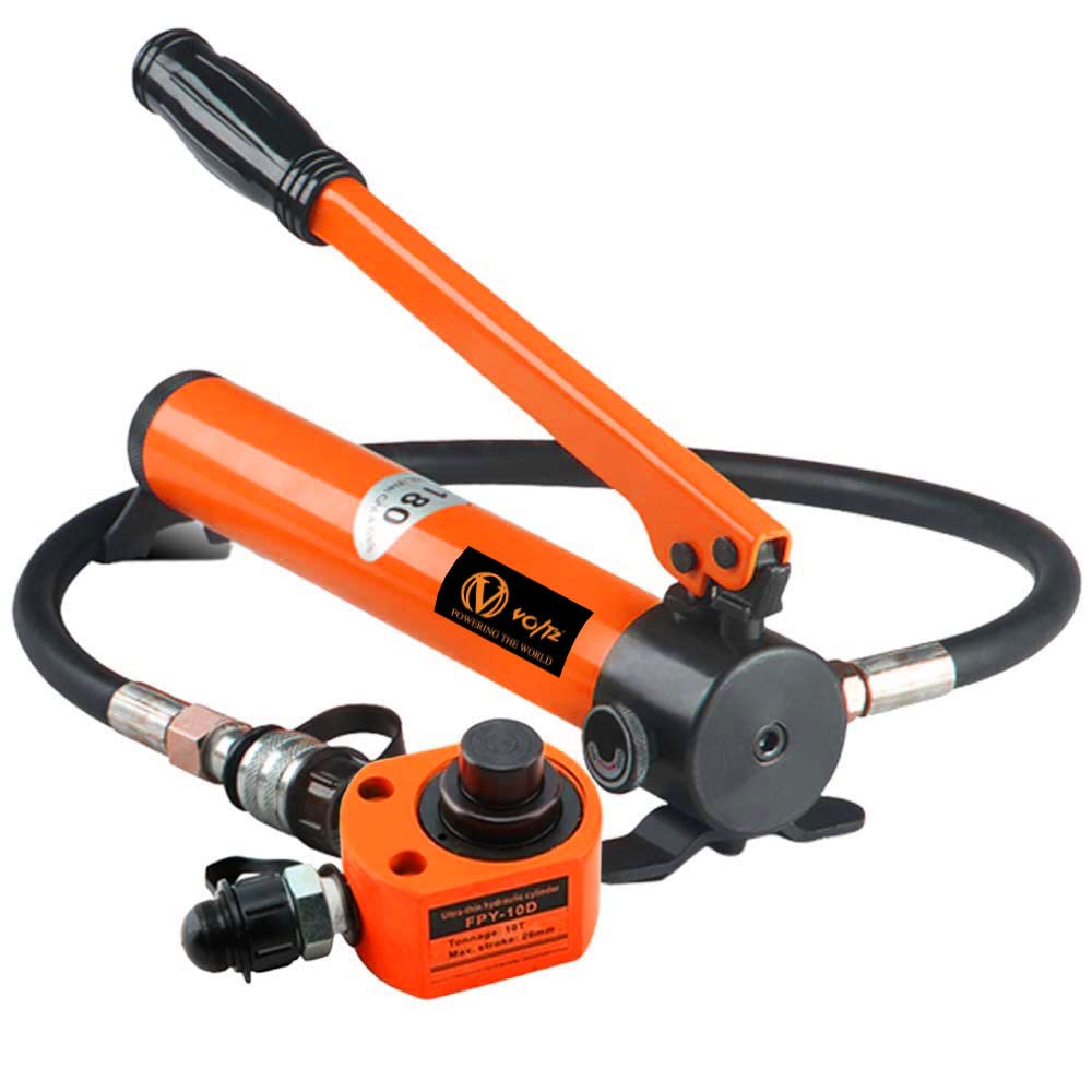 VOLTZ FPY-10D180 Hydraulic Cylinder 10 Ton hydraulic jack with CP 180 hand pump Low Profile Hydraulic Jack Cylinder + Hand Pump Stoke Mini Protable Hydraulic Ram Industrial Thin Lifting Jack, not for Car (B08QVD4SLW) Amazon Price History, Amazon Price Tracker